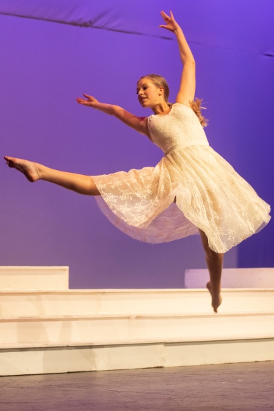 Accomplished dancer Macy Grant showed off her moves in her farewell talent performance.